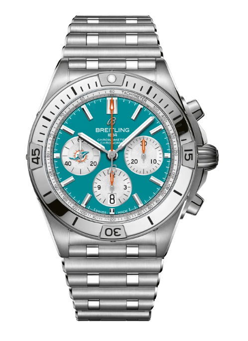 Breitling Chronomat B01 42 NFL Miami Dolphins Replica Watch AB01342B1L2A1